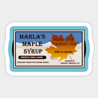 Marla's Maple Syrup... fresh and sweet~ Sticker